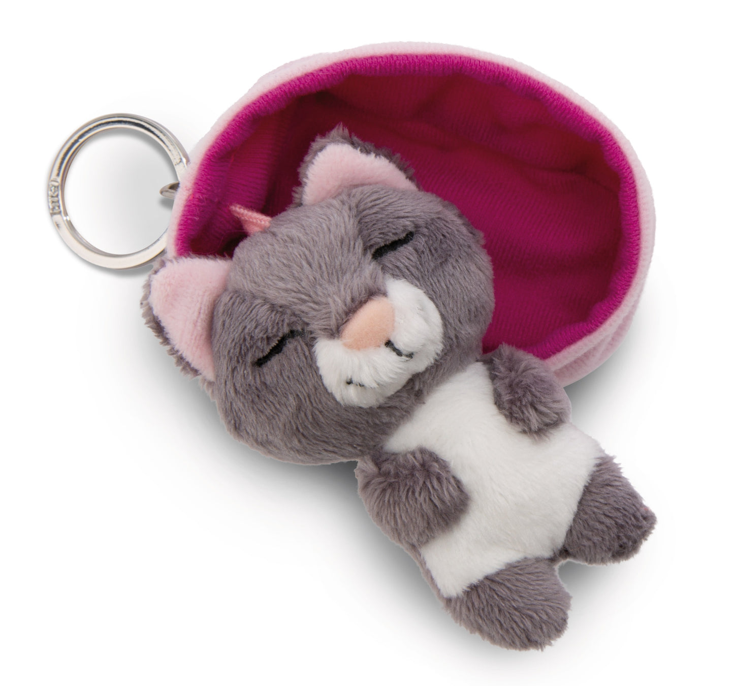 Chat gris 8 cm